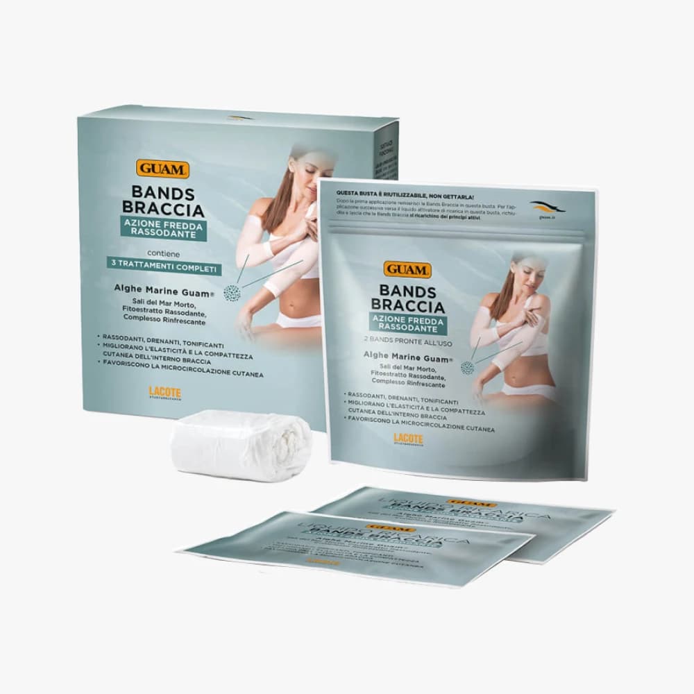 Chladivé drenážní a zpevňující obvazy na paže GUAM