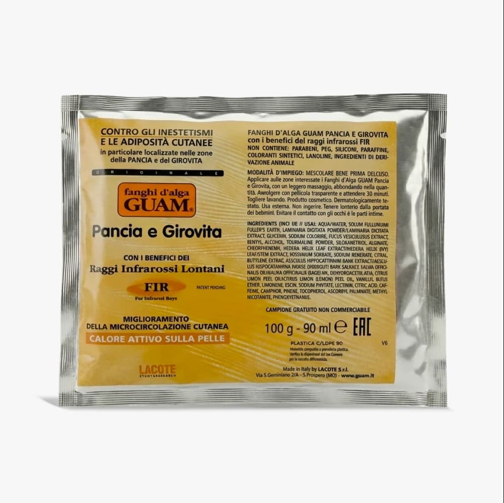 Bahenní zábal Guam na břicho a pas – citlivá 100g