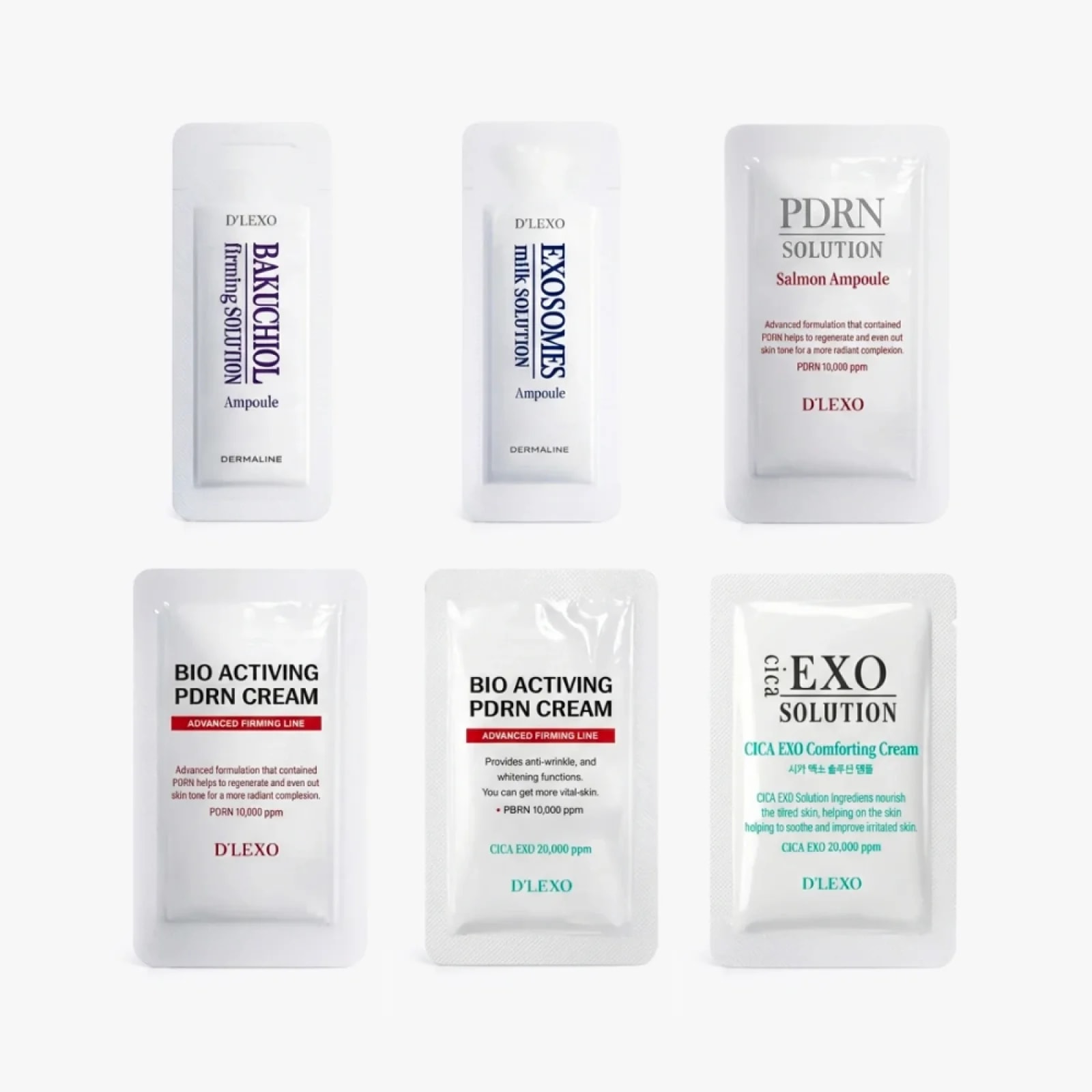 Sada vzorků s lososí dna