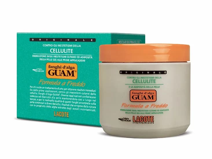 Odvodňující zábal Guam s chladivým efektem na střední celulitidu