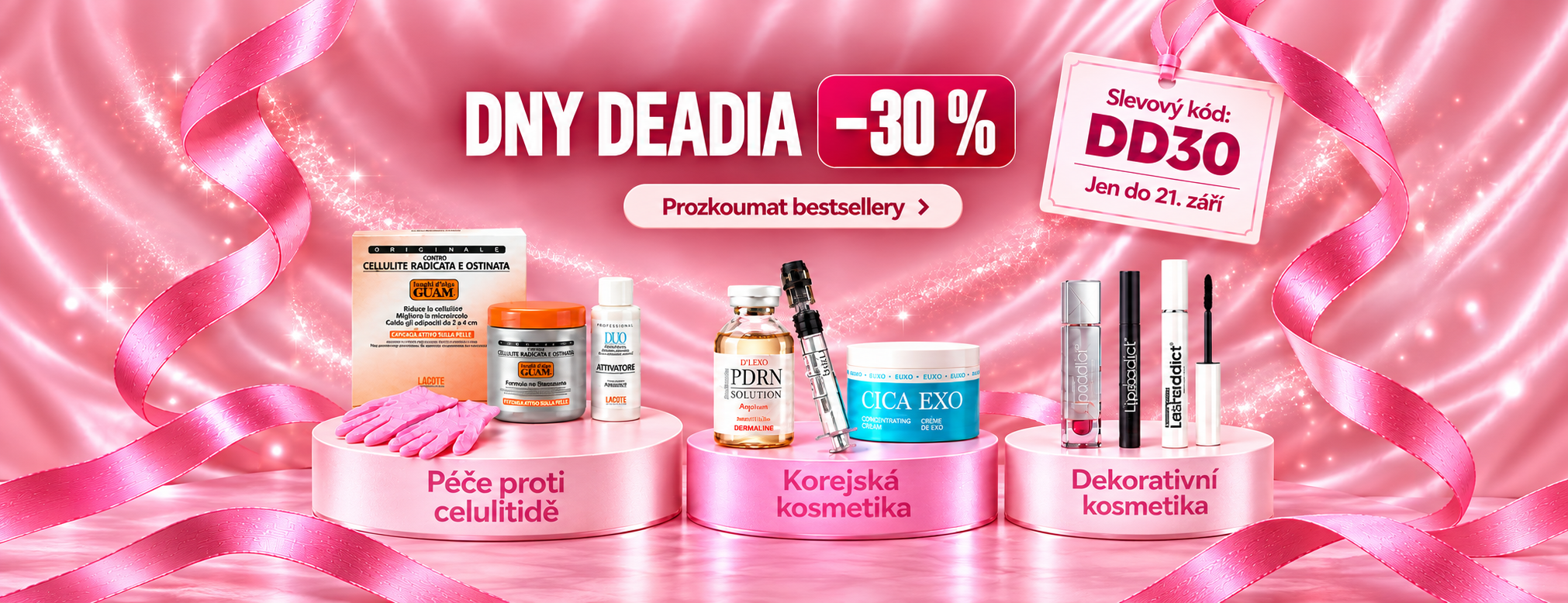 Dny Deadia −30 %. Slevový kód DD30. Jen do 21. září. Prozkoumat bestsellery.