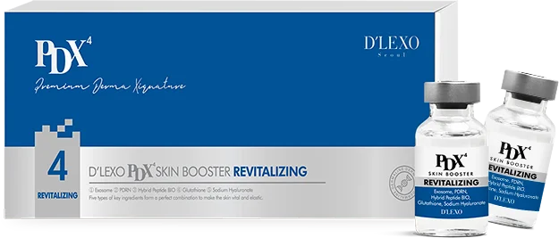D'LEXO PDX⁴ Skin Booster Revitalizing — balení se 2 ampulemi