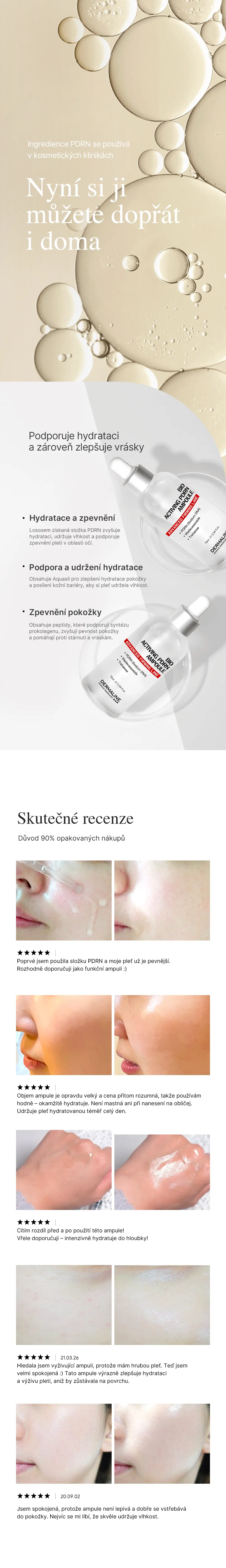 Bioaktivní PDRN sérum s lososí DNA – bublinky séra